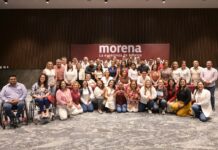 Diputados locales de Morena cierran filas con Ariadna Montiel y Rocío Nahle